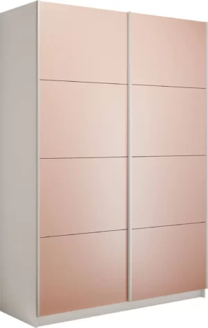 E1 shkaf kupe praym 2 kh dvernyy stekla pudra dovodchiki belyy sneg e1 pssp 140 b 10