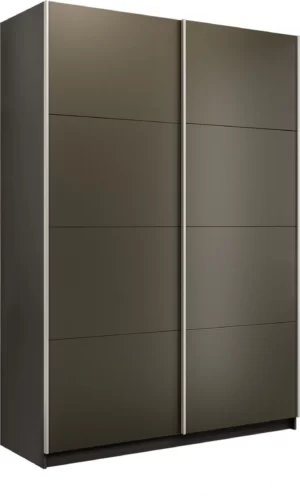 E1 shkaf kupe praym 2 kh dvernyy steklo khaki dovodchiki seryy diamant e1 pssx 140 dm 6