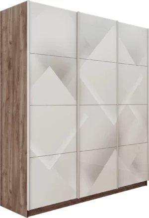 E1 shkaf kupe praym 3 kh dvernyy fotopechat kvadraty stekla dovodchiki kraft tabachnyy e1 pf1029 180 kt 14