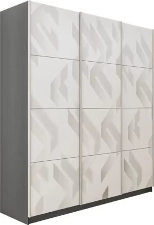 E1 shkaf kupe praym 3 kh dvernyy fotopechat lenty stekla dovodchiki seryy diamant e1 pf1028 180 dm 10