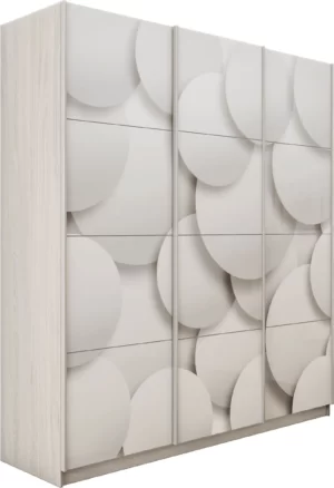 E1 shkaf kupe praym 3 kh dvernyy fotopechat shary stekla dovodchiki yasen ankor svetlyy e1 pf1030 180 sas 17