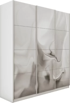 E1 shkaf kupe praym 3 kh dvernyy fotopechat shelk stekla dovodchiki belyy sneg e1 pf1031 210 b 14