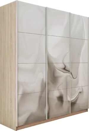 E1 shkaf kupe praym 3 kh dvernyy fotopechat shelk stekla dovodchiki sonoma e1 pf1031 180 s 26