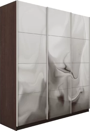 E1 shkaf kupe praym 3 kh dvernyy fotopechat shelk stekla dovodchiki venge e1 pf1031 180 v 26