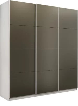 E1 shkaf kupe praym 3 kh dvernyy stekla khaki dovodchiki belyy sneg e1 psssx 210 b 14