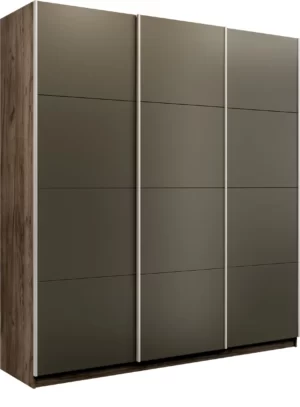 E1 shkaf kupe praym 3 kh dvernyy stekla khaki dovodchiki kraft tabachnyy e1 psssx 210 kt 18