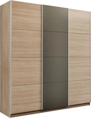 E1 shkaf kupe praym 3 kh dvernyy stekla khaki dsp dovodchiki sonoma e1 pdsxd 180 s 10