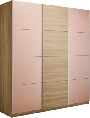 E1 shkaf kupe praym 3 kh dvernyy stekla pudra dsp dovodchiki sonoma e1 pspdsp 210 s 22