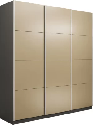 E1 shkaf kupe praym 3 kh dvernyy steklo fistashka dovodchiki seryy diamant e1 psssf 210 dm 5