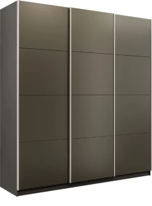 E1 shkaf kupe praym 3 kh dvernyy steklo khaki dovodchiki seryy diamant e1 psssx 210 dm 1