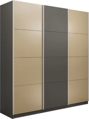 E1 shkaf kupe praym shirokiy 3 kh dvernyy stekla fistashka dsp dovodchiki seryy diamant e1 wpsfdsf 240 dm 10