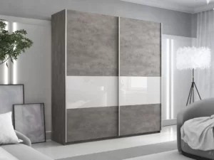 E1 shkaf kupe ye1 praym 3 sektsii dsp steklo beloye e1 pdsb 160 bt 14