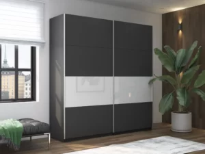 E1 shkaf kupe ye1 praym 3 sektsii dsp steklo beloye e1 pdsb 160 dm 5