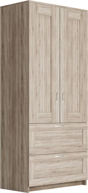 Goodluck shkaf dvukhdvernyy s dvumya vydvizhnymi yashchikami gud lakk sirius goodluck 2 02 01 070 3 3