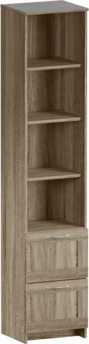 Goodluck stellazh uzkiy s dvumya yashchikami i chetyr mya polkami gud lakk sirius goodluck 2 02 07 140 3 3