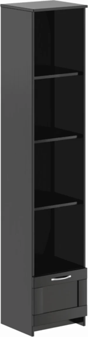 Goodluck stellazh uzkiy s yashchikom i chetyr mya polkami gud lakk sirius goodluck 2 02 07 130 5 3