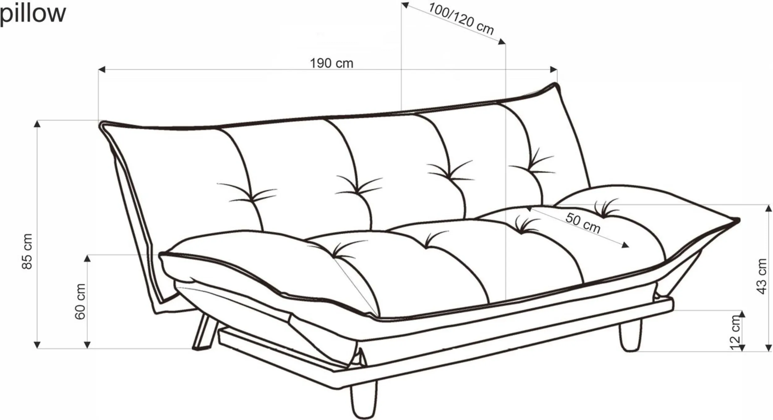 Halmar divan raskladnoy pillow 2 v ch pillow sofa popielaty 15
