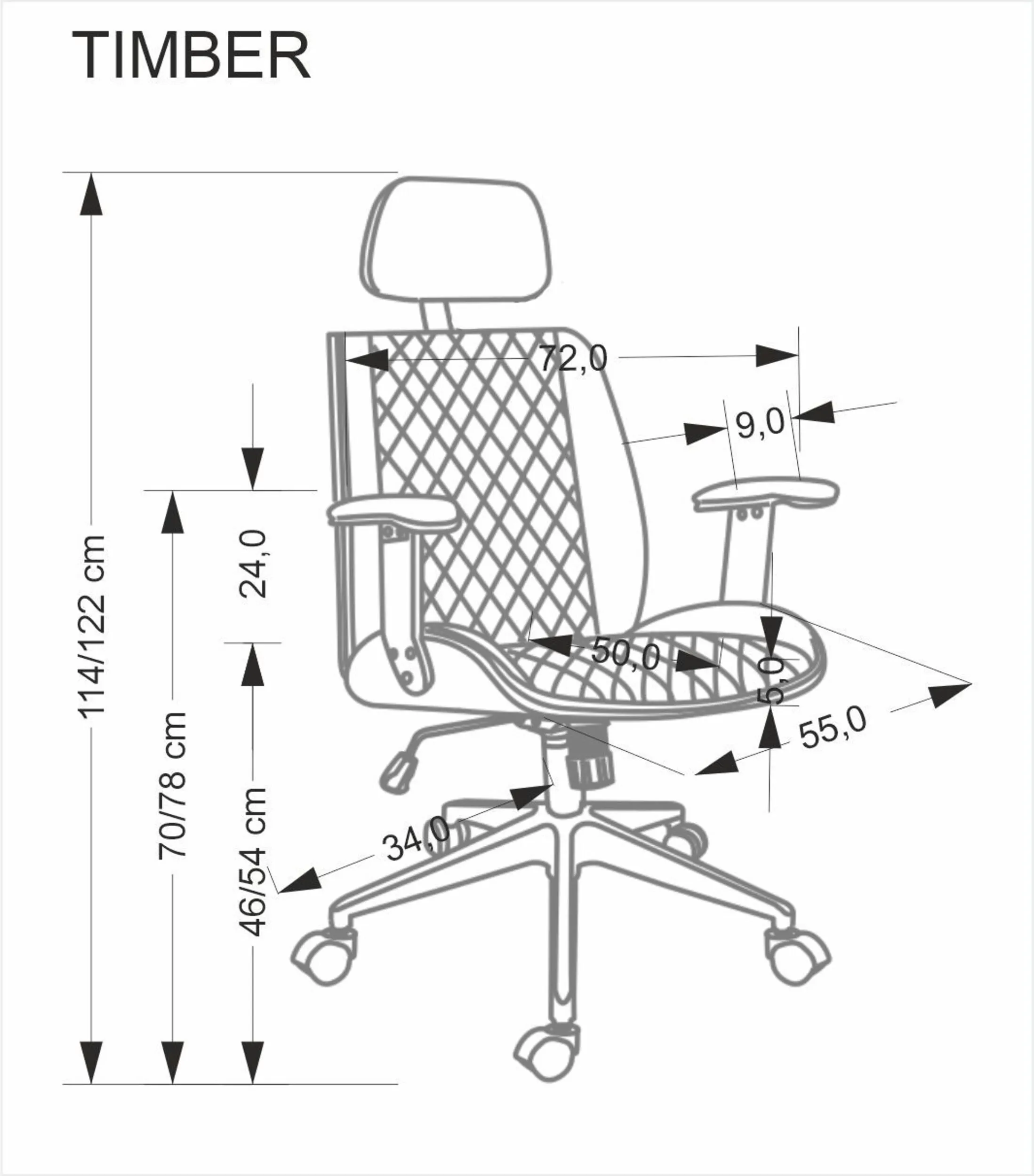 Halmar kreslo komp yuternoye timber 2 v ch timber fot bezowy 11