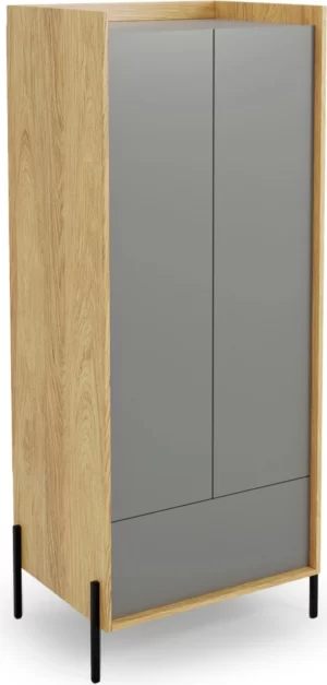 Halmar stellazh mobius 2d 2 v pl mobius szafa 2d szary 0