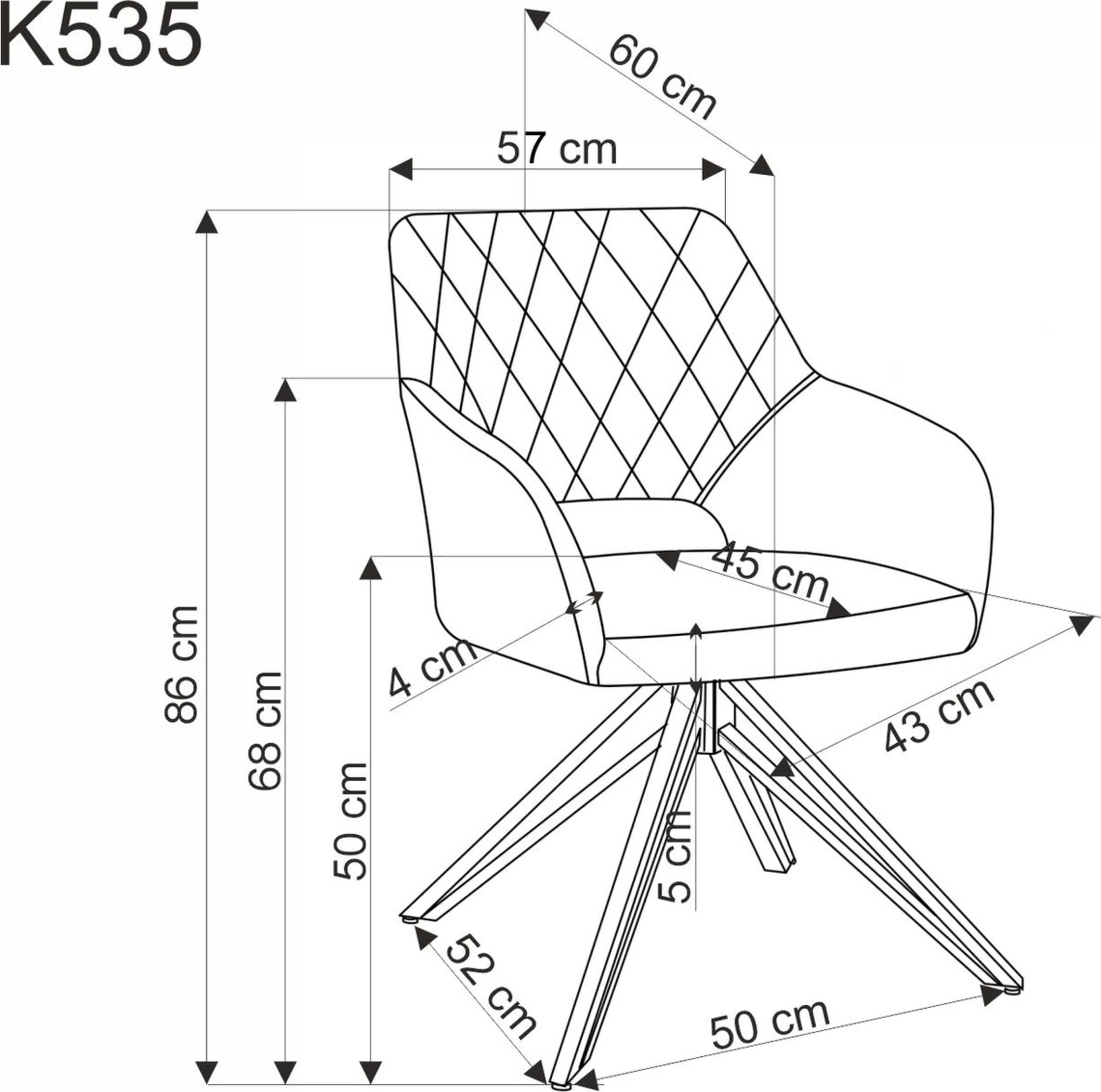 Halmar stul kukhonnyy k535 2 v ch k 535 kr bezowy 13