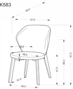 Halmar stul kukhonnyy k583 2 v ch k 583 kr 10