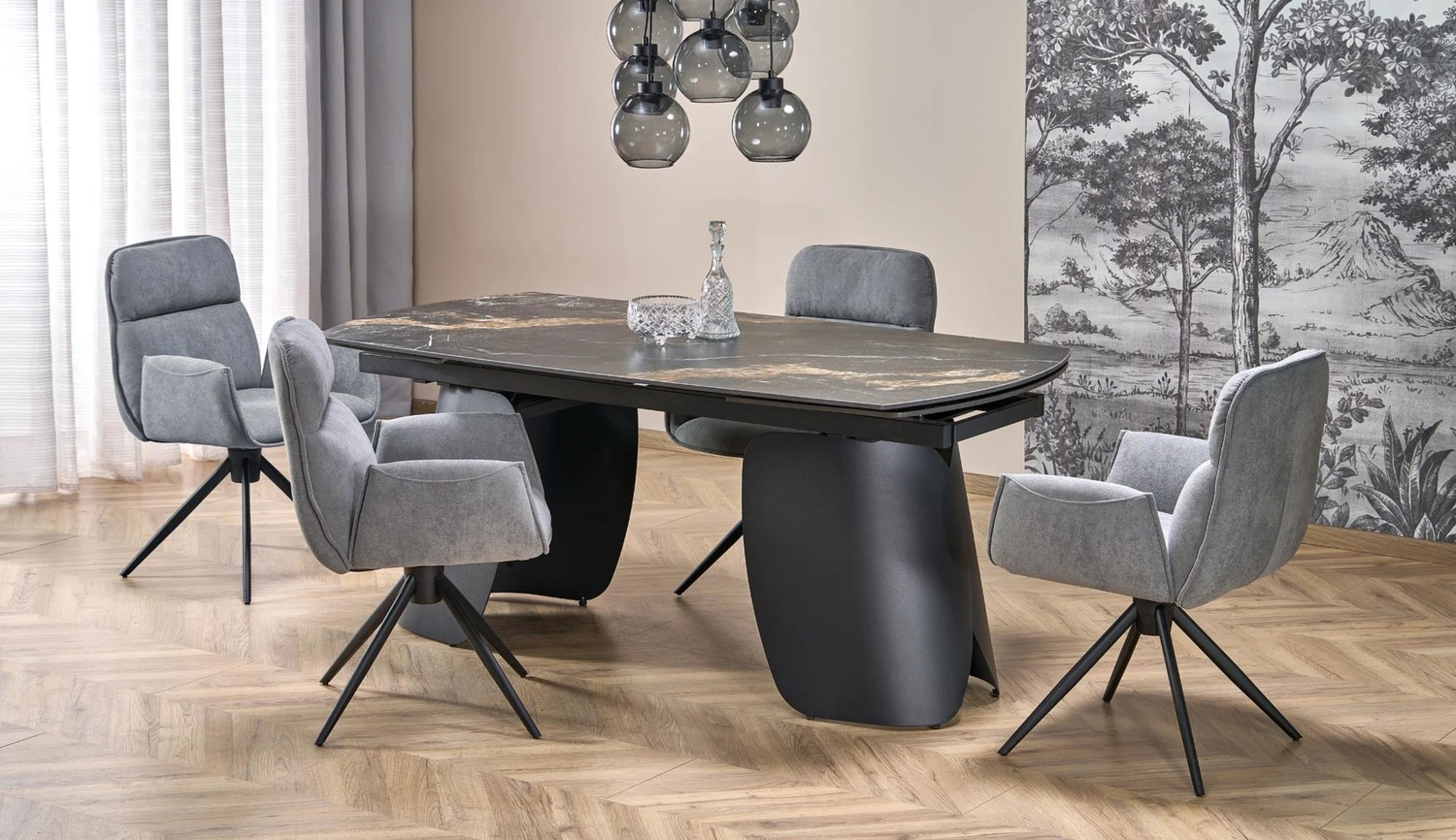 Halmar stul kukhonnyy povorotnyy k574 2 v ch k 574 kr popiel 11
