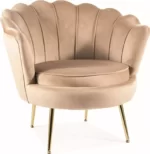 Signal kreslo camellia velvet bluvel camelliav1bezl 0