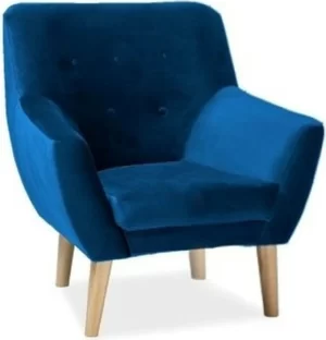 Signal kreslo nordic 1 velvet bluvel nordic1v86 0