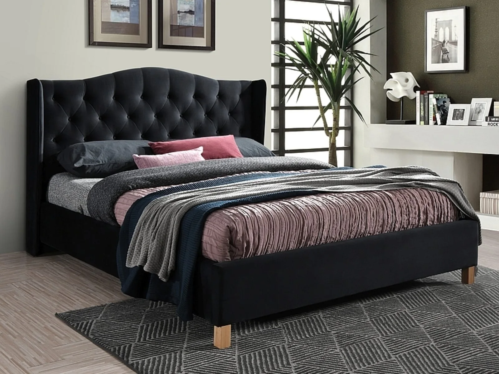 Изображение товара — signal krovat aspen velvet bluvel chernyy aspenv160cd 0 Signal krovat aspen velvet bluvel chernyy aspenv160cd 0
