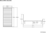 Signal krovat bolonia 90x200 boloniac90 1