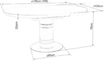 Signal stol obedennyy raskladnoy stratos 120 stratosbb120 6