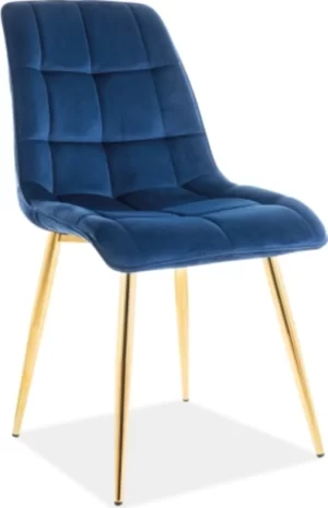 Signal stul kukhonnyy chic velvet bluvel nozhki zolotyye chicvzlgr 0