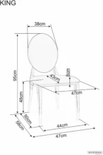 Signal stul kukhonnyy king velvet bluvel kingvzlc 6