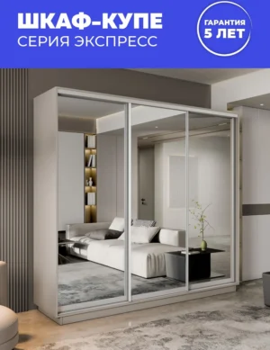 E1shkaf kupe e1 ekspress 3 h dvernyj zerkala kashemir1 0