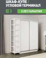 E1shkaf kupe e1 ekspress ut 2 h dvernyj dsp belyj sneg1 0