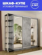 E1shkaf kupe e1 ekspress ut 3 h dvernyj zerkalo dsp beton1 1