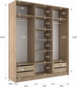 E1shkaf kupe e1 esta 3 h dvernyj medium 4 posredine 4 dsp ca4d5b1 5
