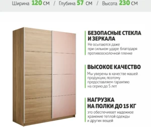 E1shkaf kupe e1 prajm 2 h dvernyj dsp steklo pudra okutan 2592861 0