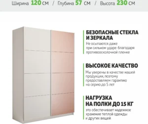 E1shkaf kupe e1 prajm 2 h dvernyj dsp steklo pudra okutan accf591 0