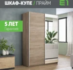 E1shkaf kupe e1 prajm 2 h dvernyj dsp zerkalo okutannyj d 831e611 3