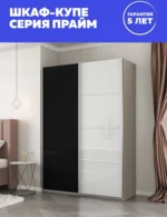 E1shkaf kupe e1 prajm 2 h dvernyj steklo beloe steklo che e6b0991 4