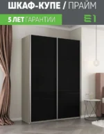 E1shkaf kupe e1 prajm 2 h dvernyj steklo chernoe dovodchi 057b981 5
