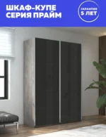 E1shkaf kupe e1 prajm 2 h dvernyj steklo chernoe dovodchi 2d47311 1