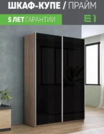 E1shkaf kupe e1 prajm 2 h dvernyj steklo chernoe dovodchi 9cc2f91 4