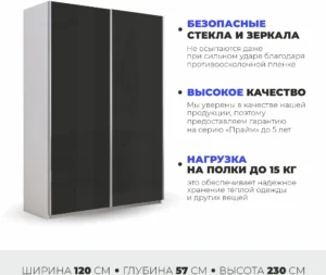 E1shkaf kupe e1 prajm 2 h dvernyj steklo chernoe dovodchi faa8c91 0