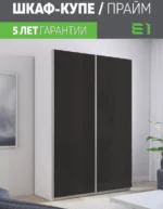 E1shkaf kupe e1 prajm 2 h dvernyj steklo chernoe dovodchi faa8c91 3