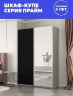 E1shkaf kupe e1 prajm 2 h dvernyj zerkalo steklo chernoe 1044d71 6