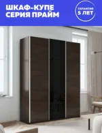 E1shkaf kupe e1 prajm 3 h dvernyj dsp steklo chernoe dsp e0aaf51 6