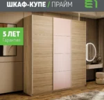 E1shkaf kupe e1 prajm 3 h dvernyj dsp steklo pudra dsp ok 5a2f851 1