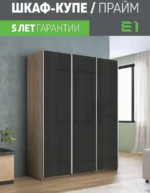 E1shkaf kupe e1 prajm 3 h dvernyj steklo chernoe dovodchi d617db1 7